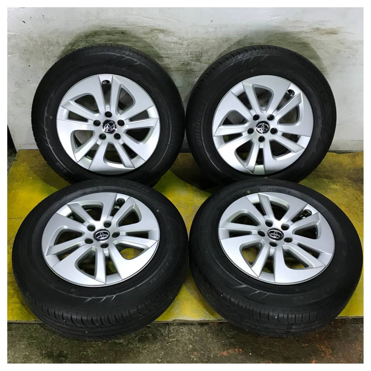 69 BRIDGESTONE ECOPIA EP150 195/65R15 8分目 PCD 100mm トヨタ 