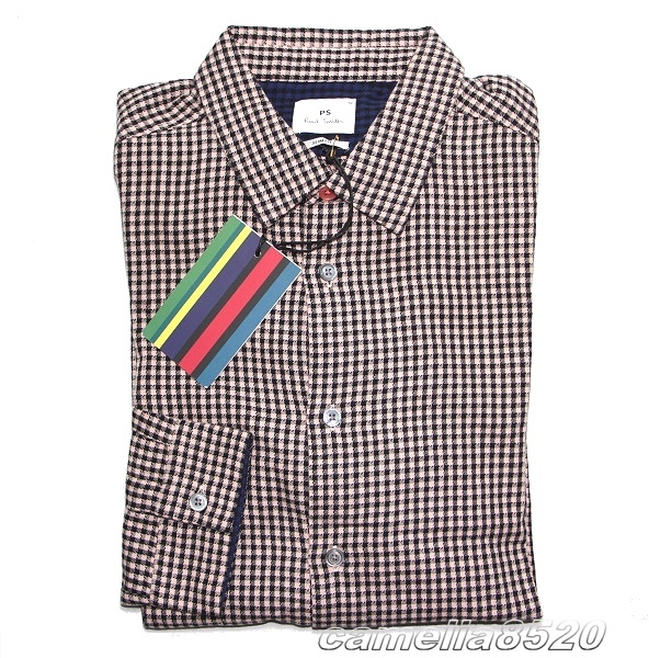 セール，限定セール Paul Smith ポール スミス 長袖シャツ 433R 624 ブラック / ピンク チェック柄 EU M サイズ L 展示品 AB3784(Lサイズ)｜売買されたオークション情報、yahooの商品情報をアーカイブ公開 - オークファン 男性用