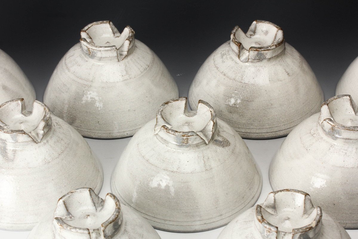 黄の瀬窯 古萩数茶碗 十客 共箱 共布 茶道具 本物保証 - -茶道具