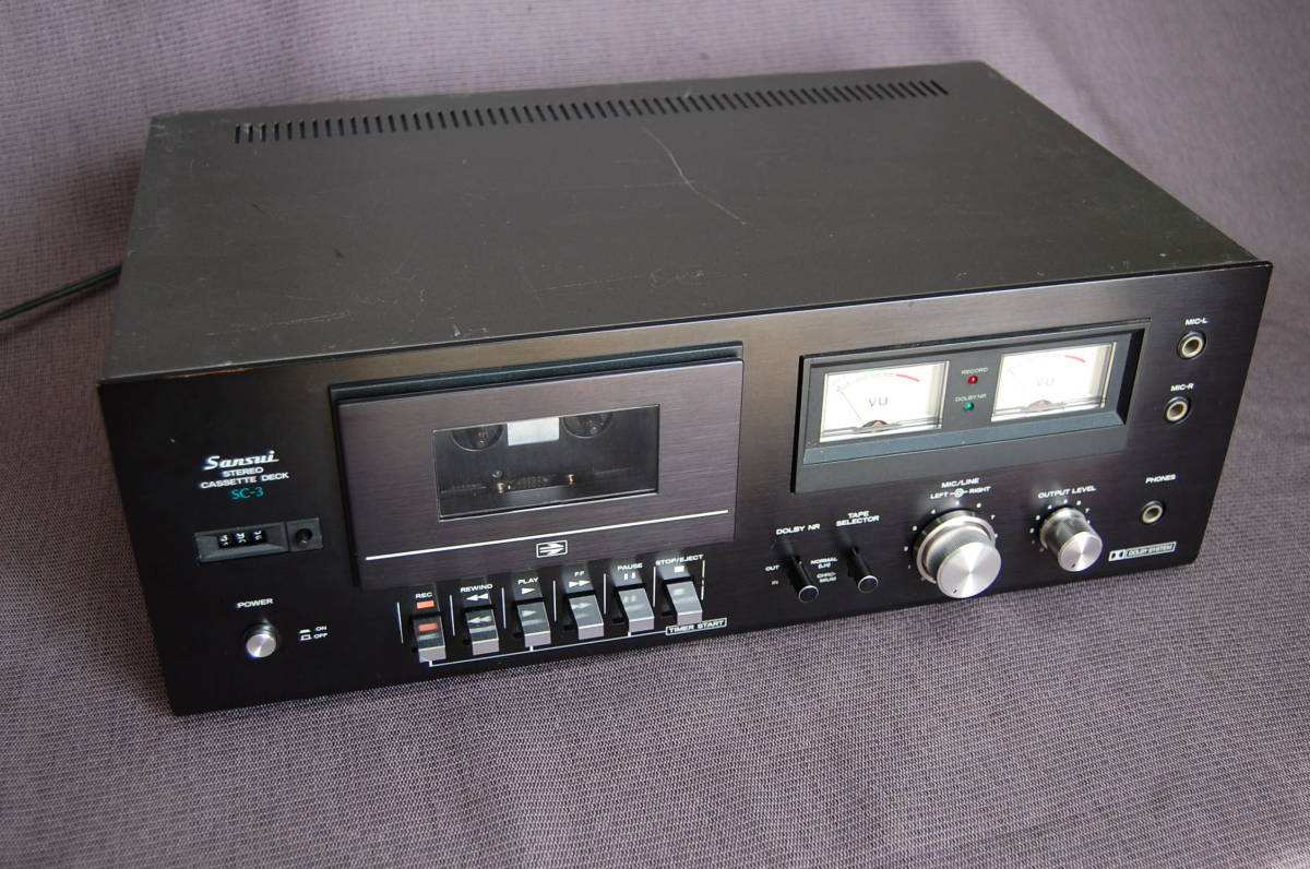 SANSUI サンスイ Yahoo!オークション - SC-3の仕様 カセットデッキ