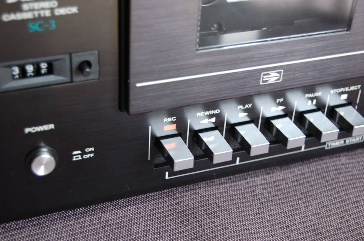 SANSUI サンスイ Yahoo!オークション - SC-3の仕様 カセットデッキ