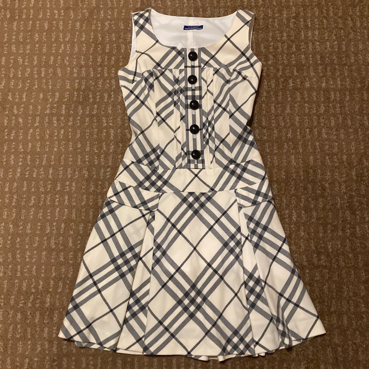 ☆美品!BURBERRYBLUELABEL バーバリー ブルーレーベル 38 Aライン 