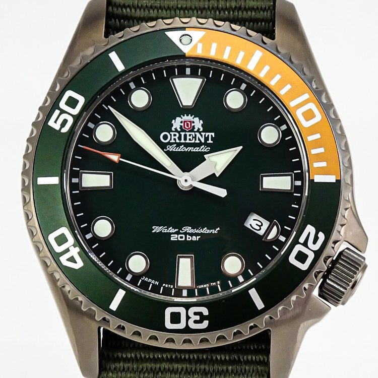 1円/美品】オリエント ORIENT メンズ ダイバーズウォッチ 腕時計 RN 
