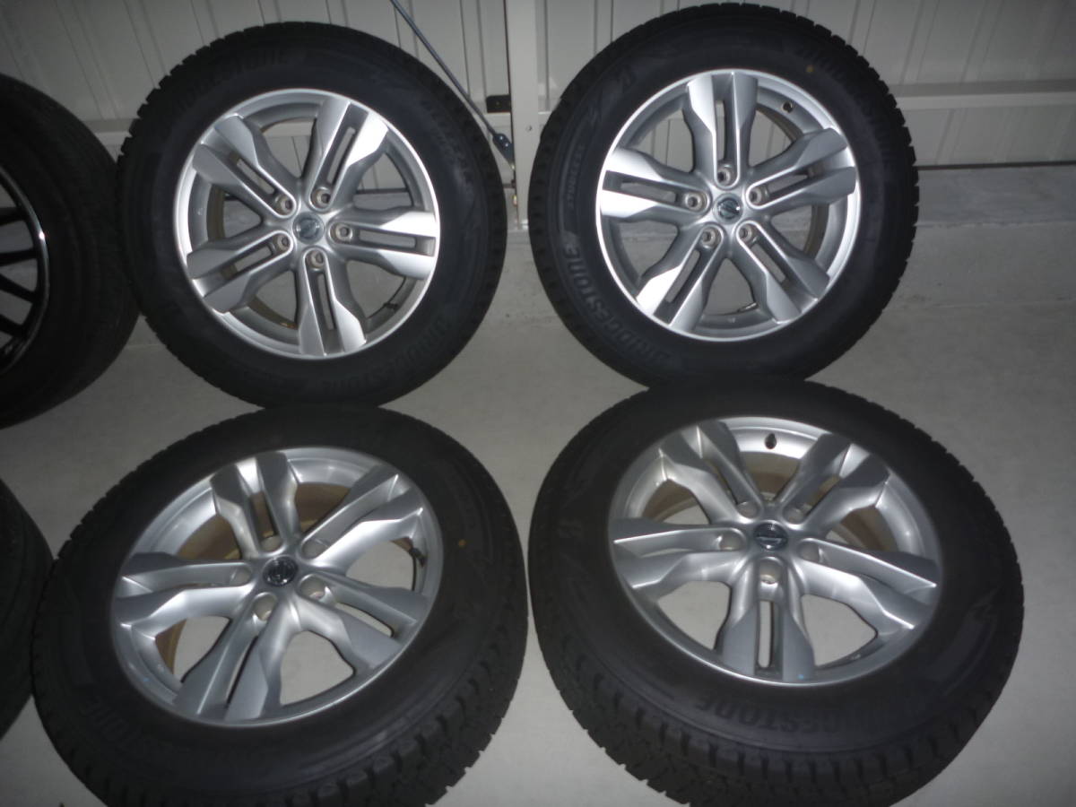 新品，限定SALE 日産 NISSAN エクストレイル T31 純正 17インチ 7J +40 225/60R17 ブリヂストン スタッドレス バリ山 タイヤホイールセット 4本セット(スタッドレスタイヤ)｜売買されたオークション情報、yahooの商品 5穴