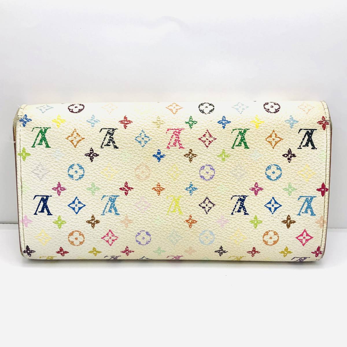 ルイヴィトン LOUIS VUITTON マルチカラー ポルトフォイユサラ ブロン 