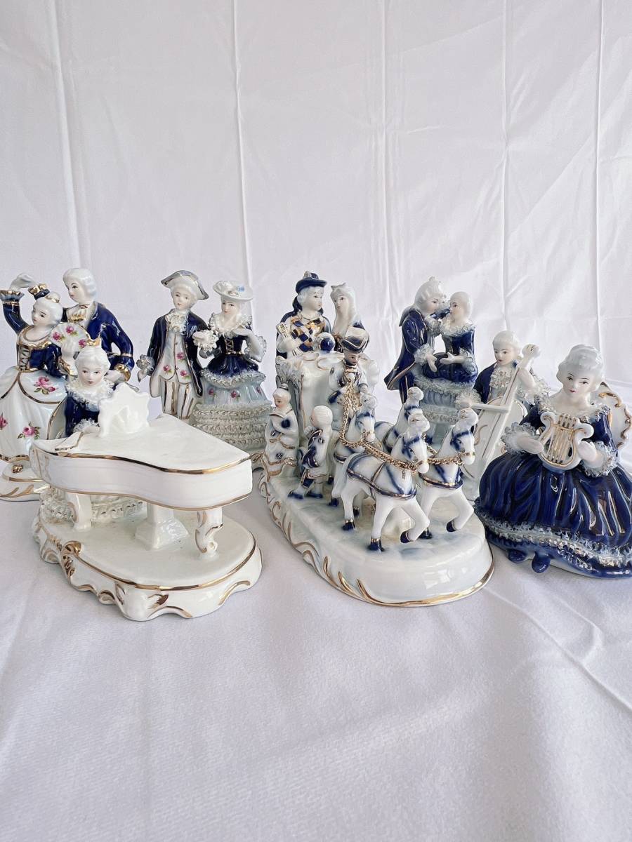 fine porcelain ファインポーセリン 陶器 人形 美品 ヨーロッパ 洋風
