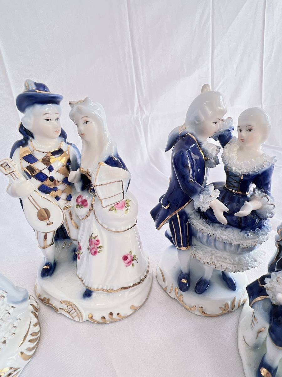 fine porcelain ファインポーセリン 陶器 人形 美品 ヨーロッパ 洋風