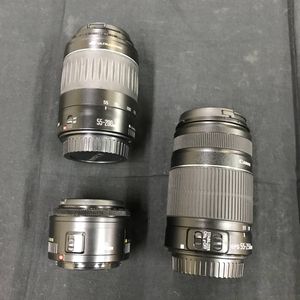sm636 送料無料！ジャンク品 レンズ3点セット CANON EF-S55