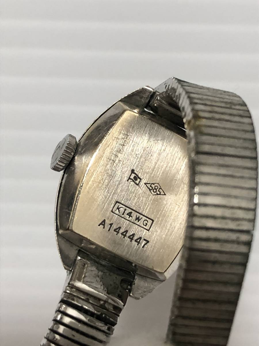 ジャンクラドー手巻き時計 Rado Handwinding rd150701 RADO ラドー K14WG 21JEWELS レディース 腕時計 手巻き ジャンク