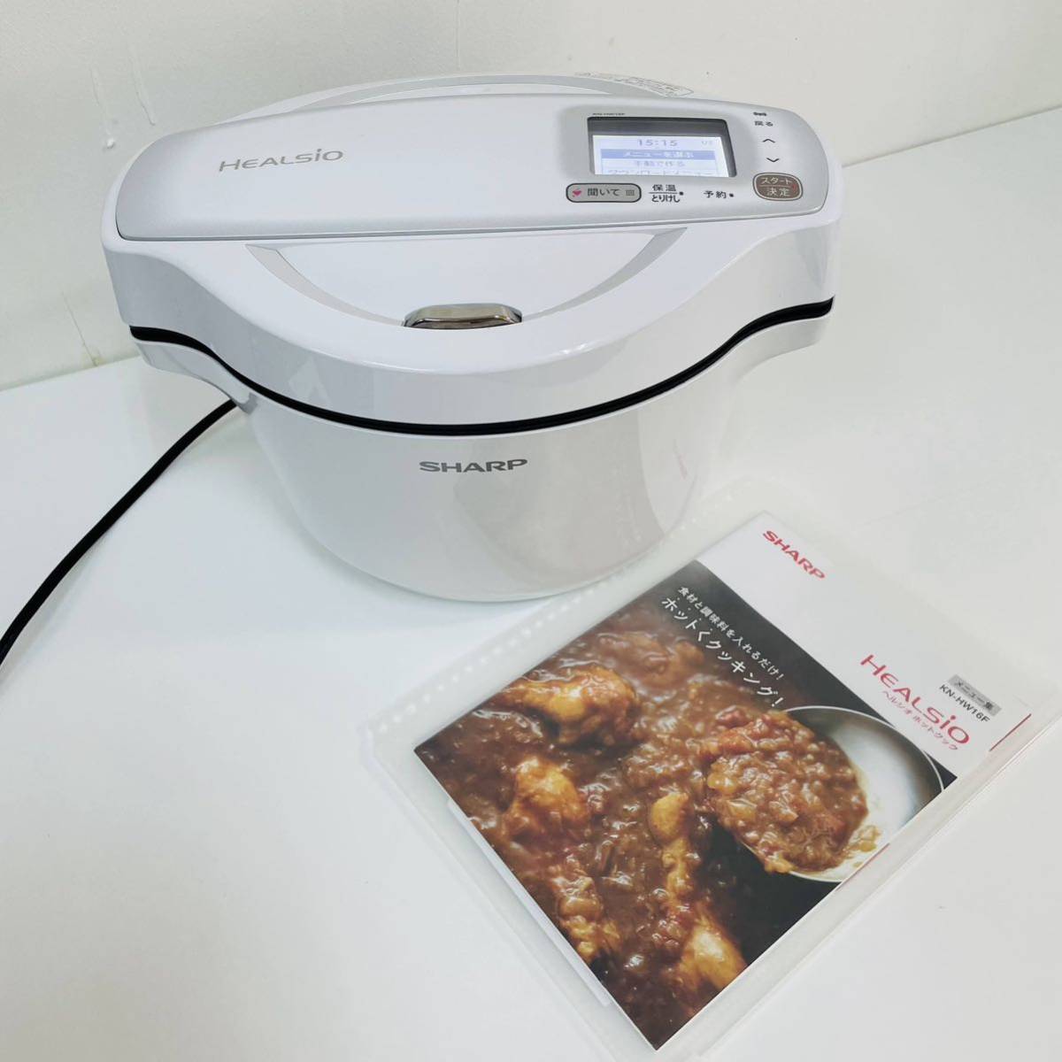 売れ筋超特価 美品 動作品 シャープ KN-HW16F-W 圧力鍋 HEALSIO ホット