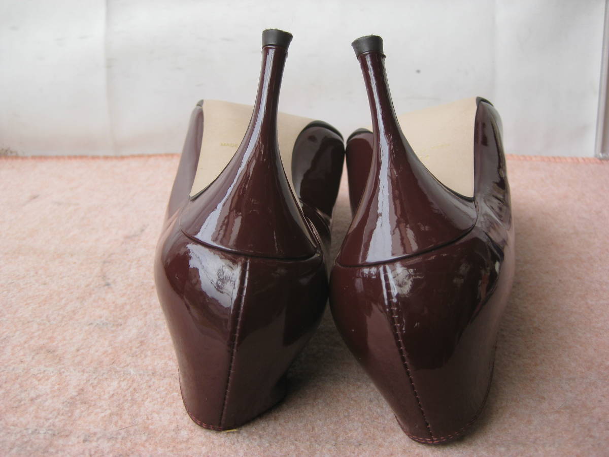 ☆Style Deli エナメルパンプス ワイン色 24.0cm 美品
