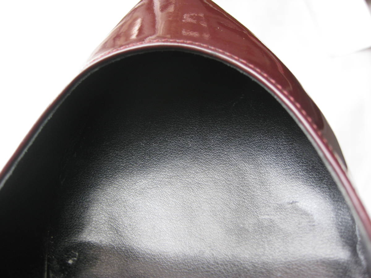 ☆Style Deli エナメルパンプス ワイン色 24.0cm 美品