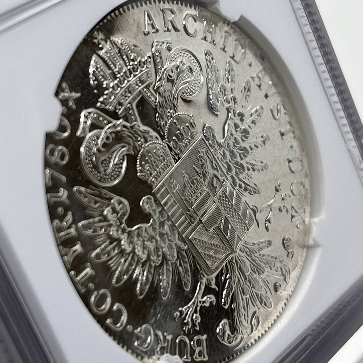 大型銀貨☆準最高鑑定】1780 オーストリア 銀貨 NGC PF68 CAMEO マリア