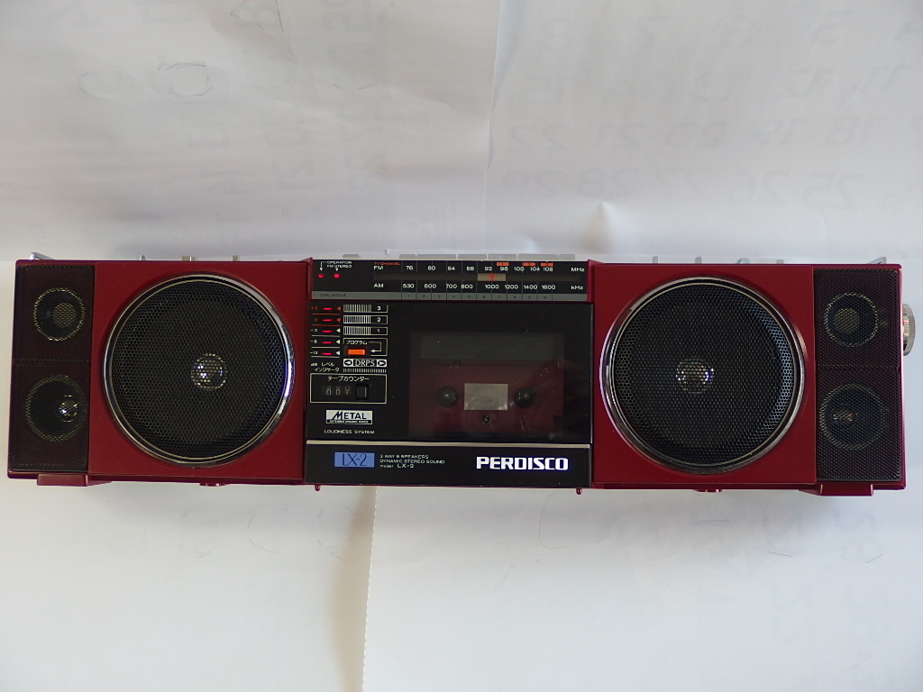 ジャンク品☆昭和レトロ☆ HITACHI 日立 ラジカセ TRK-LX2 パディスコ
