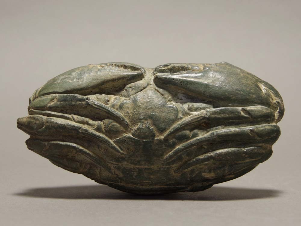 天然石蟹形彫刻鑑賞石置物水石自然名石盆栽盆景盆石文鎮時代貴重古美術