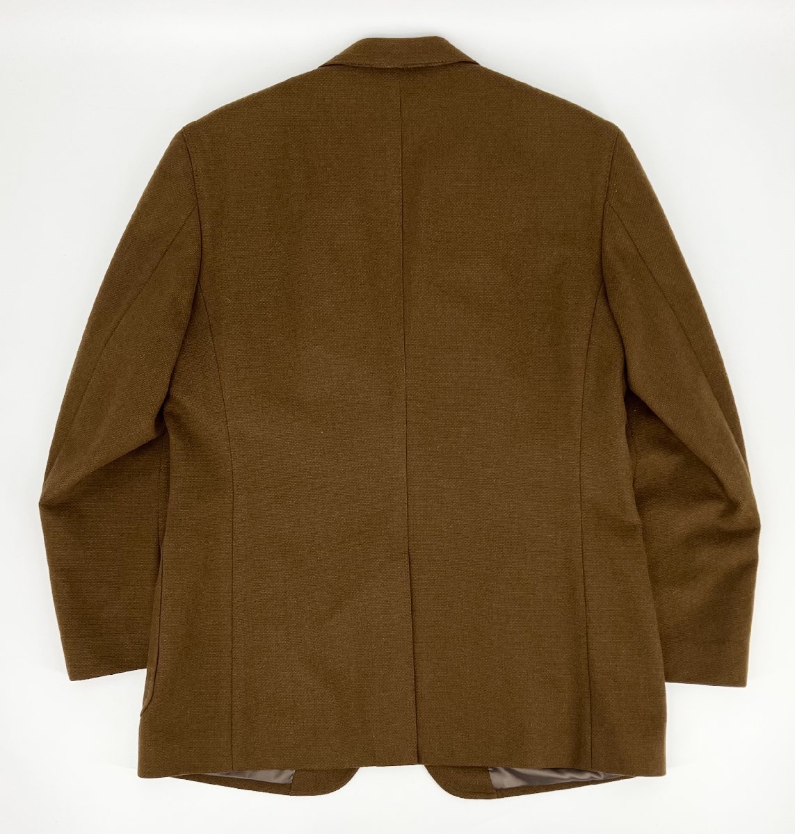DURBAN ダーバン 高級 上質 総カシミヤ 100% シングル 2B テーラード ジャケット ブレザー 裏地付 秋冬 メンズ 98AB6 L相当 薄茶 日本製 ダーバン D'URBAN コート 定価２０万 美品 財布・ケース