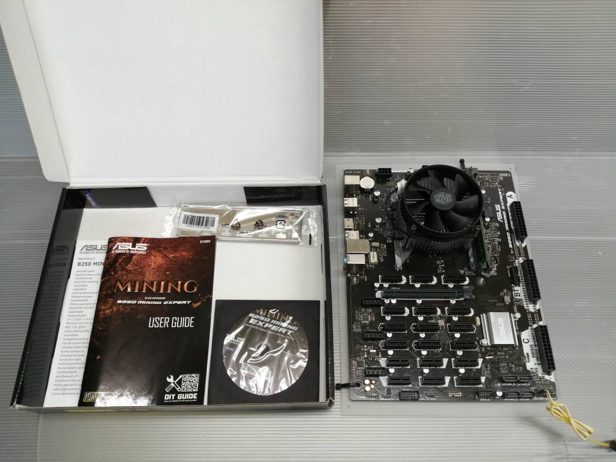 ASUS マザーボード B250 MINING EXPERT 物理メモリー&CPU&CPUクーラー