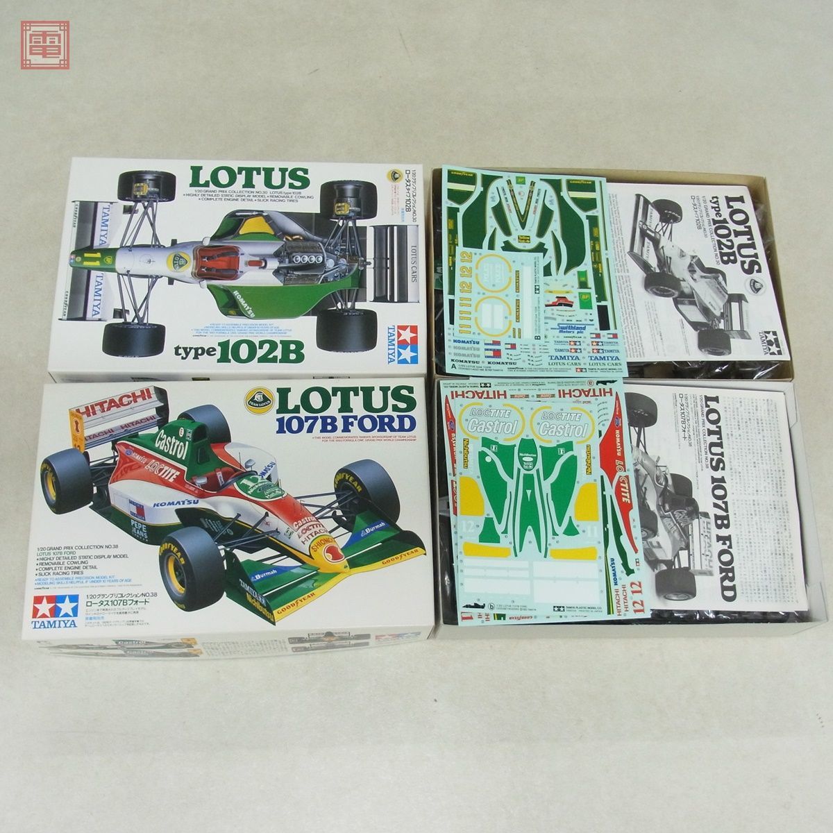 【最新作，得価】 未組立 タミヤ 1/20 ロータス タイプ 102B ITEM 20030/107B フォード ITEM 20038 計2点set グランプリコレクション TAMIYA LOTUS FORD 20(フォーミュラ)｜売買されたオークション情報、yahooの商品情報をアーカ フォーミュラ