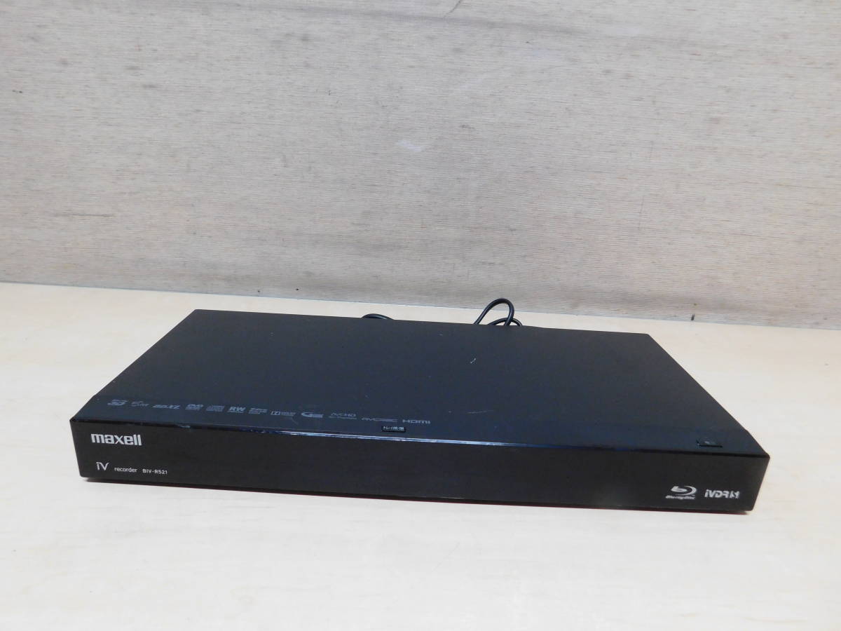 日立 maxell BIV-R521 iV/ブルーレイレコーダー リモコン無 現状品 BIV 