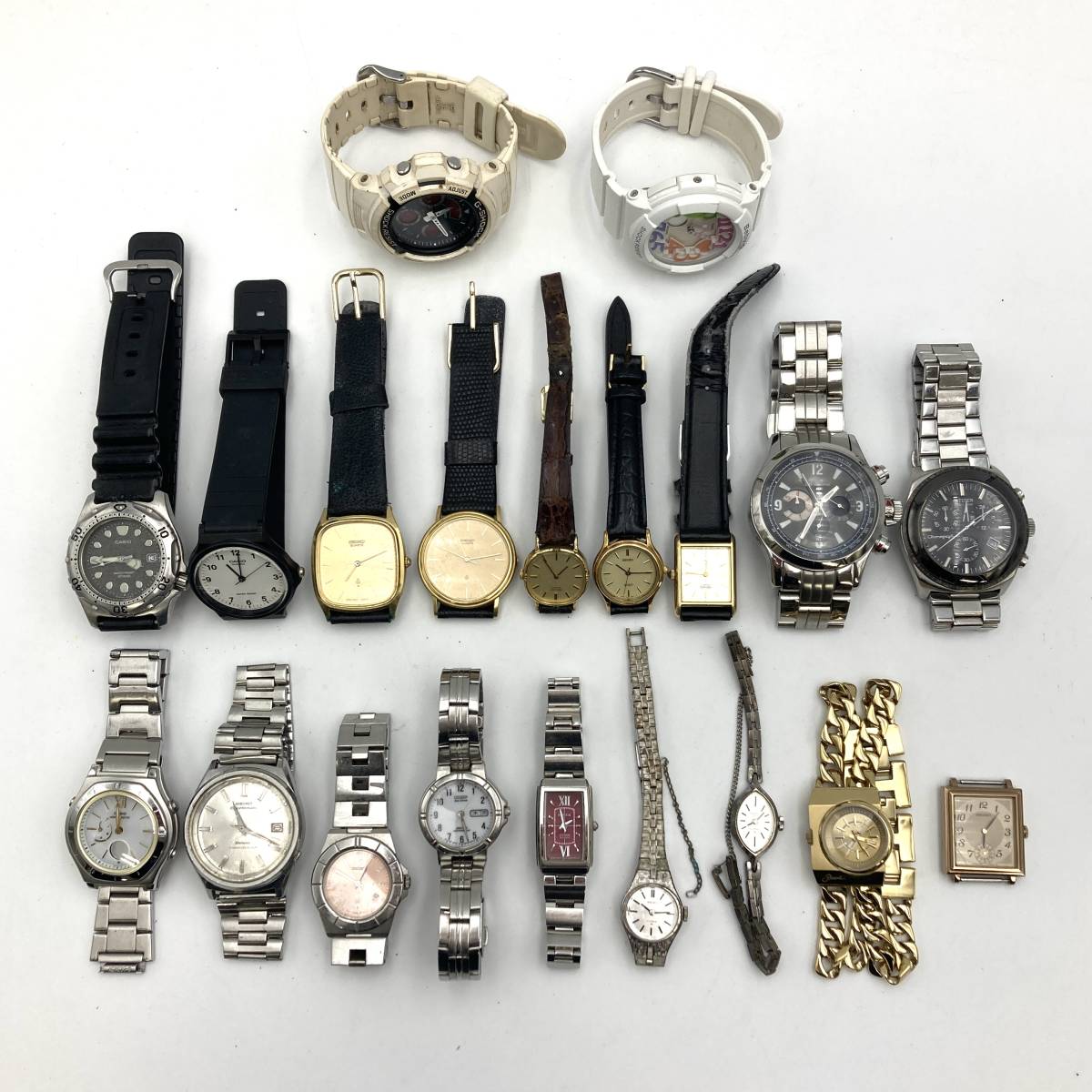 カシオ、セイコーその他色々ジャンク品大量まとめ売り約2キロ SEIKO CITIZEN ジャンク CASIOなどまとめて売り22個ジャンク｜Yahoo