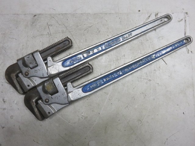 【人気定番，高品質】 1円スタート パイプレンチ HIT アルミ 600mm 24 2点セット パイレン 水道工事 管工事 ハ2397 G1(パイプレンチ)｜売買されたオークション情報、yahooの商品情報をアーカイブ公開 - オークファン パイプレンチ