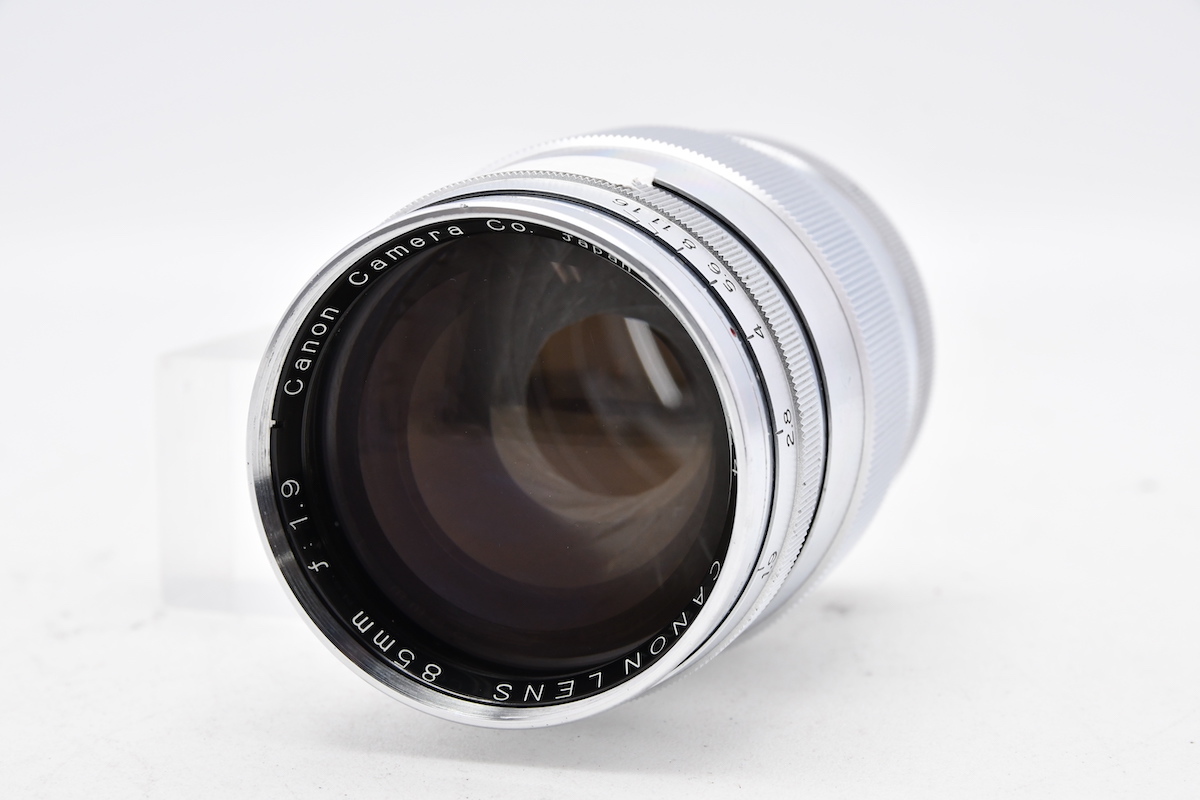 希少美品　Canon 85mm F1.9 L マウントL39 レンジファインダー CANON LENS 85mm F1.9 L39マウント キヤノン レンジファインダー用 中