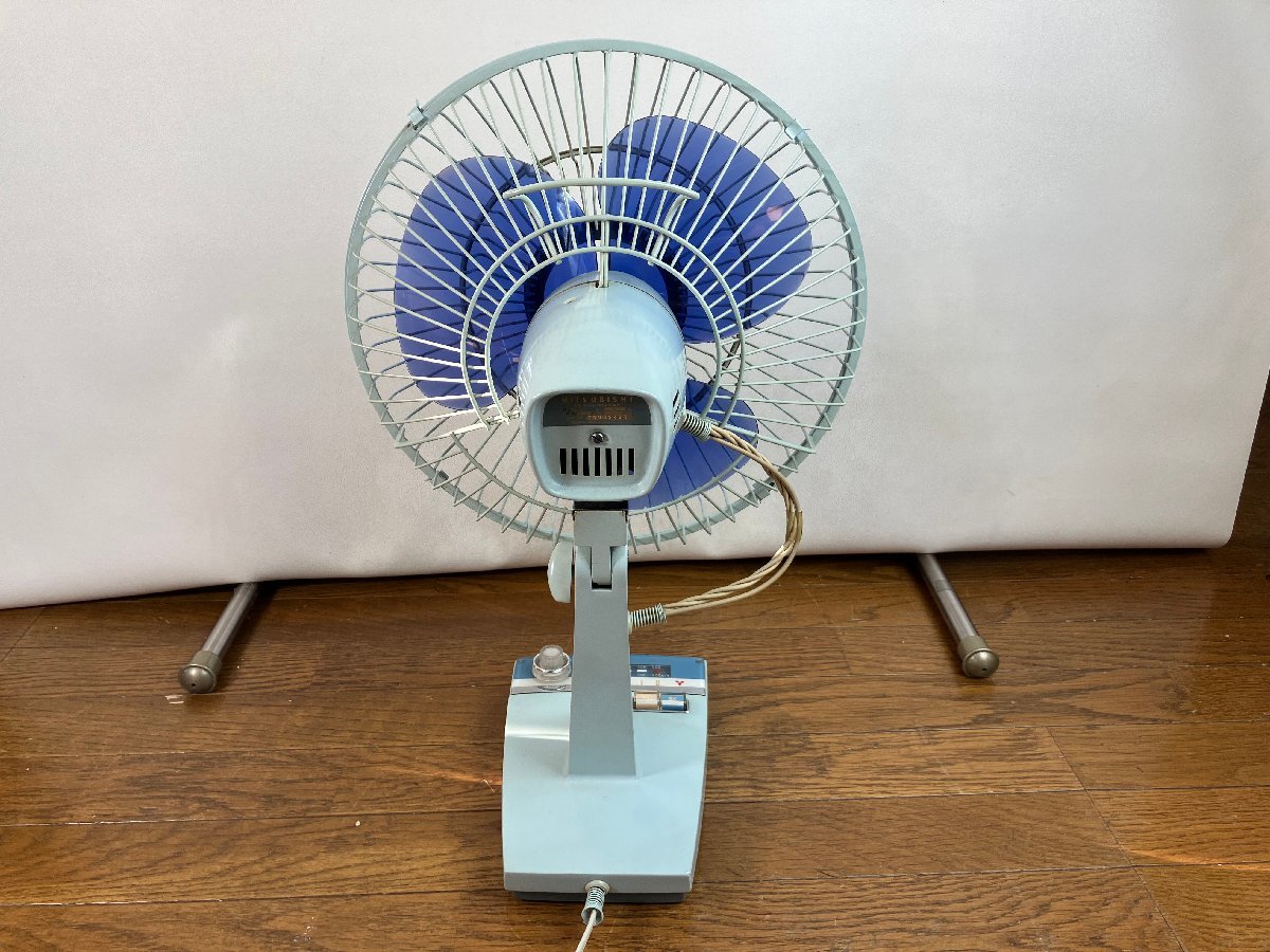 最大半額 三菱 扇風機 30cm標準扇 X 3枚羽 可動品 綺麗です！ 昭和レトロ