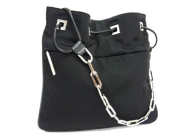 1円 □美品□ GUCCI グッチ 001 4036 1705 ナイロンキャンバス