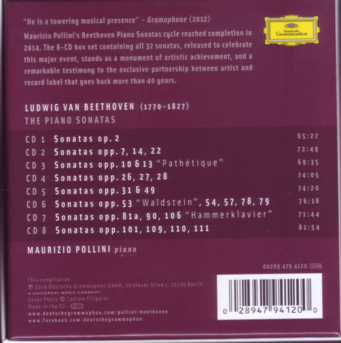 ポリーニ アバド ベートーヴェン ピアノ協奏曲全集 Esoteric SACD