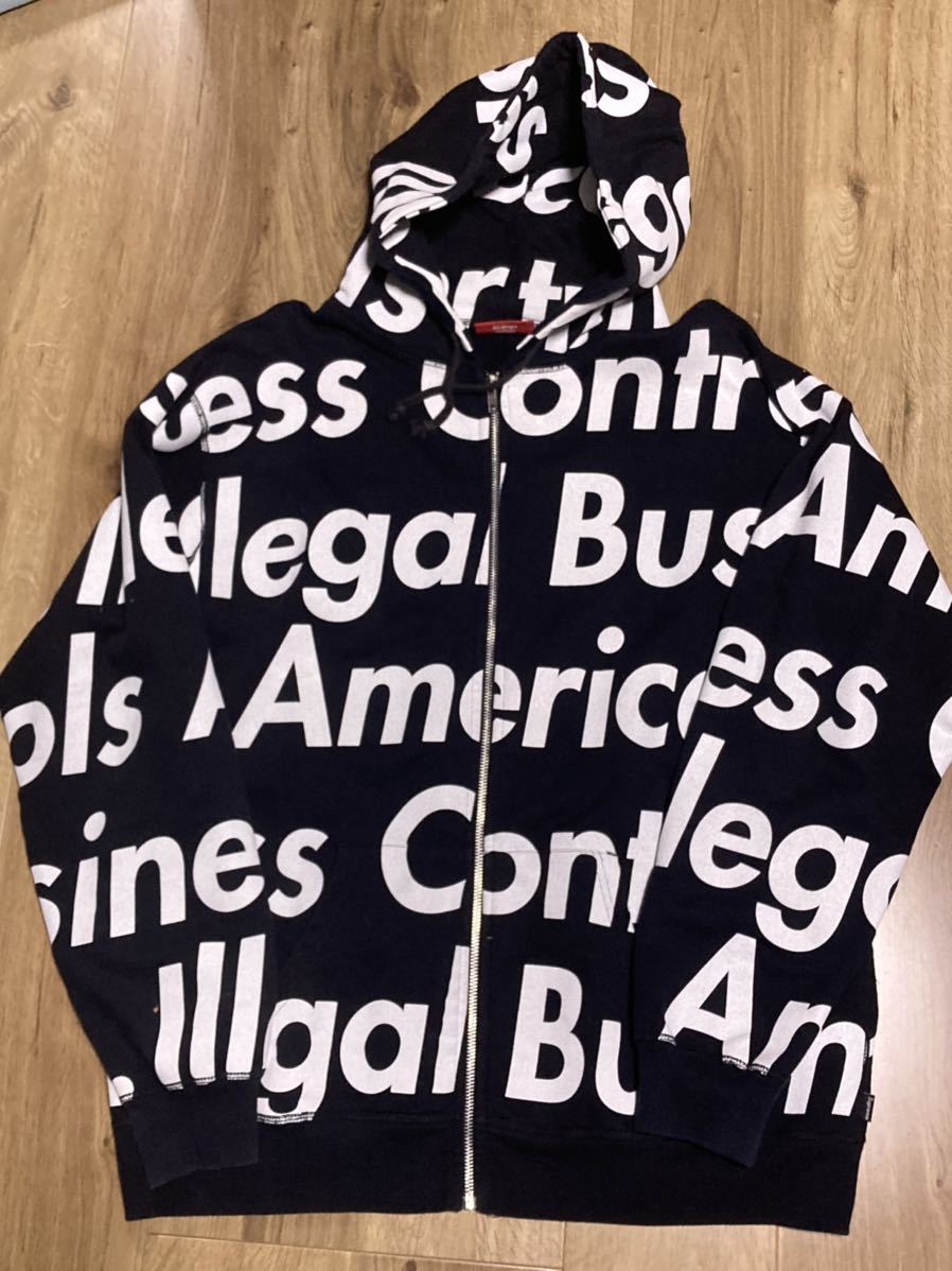 Supreme HOODIE illegal business control America パーカー 初期 総柄  
