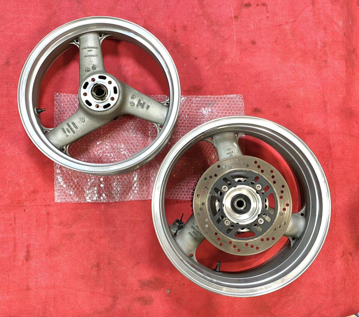 黄昏ページ □レア□カワサキ ZRX1100 BEET工業製作 前後ホイールセット テクノ