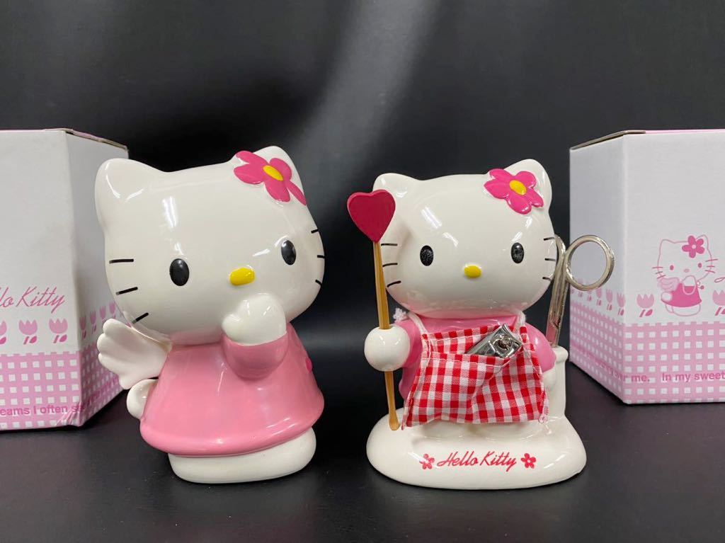 ハローキティ グッズセット レア レトロ 未使用品2点】HELLO KITTY ハローキティ エンジェルキティ バンク