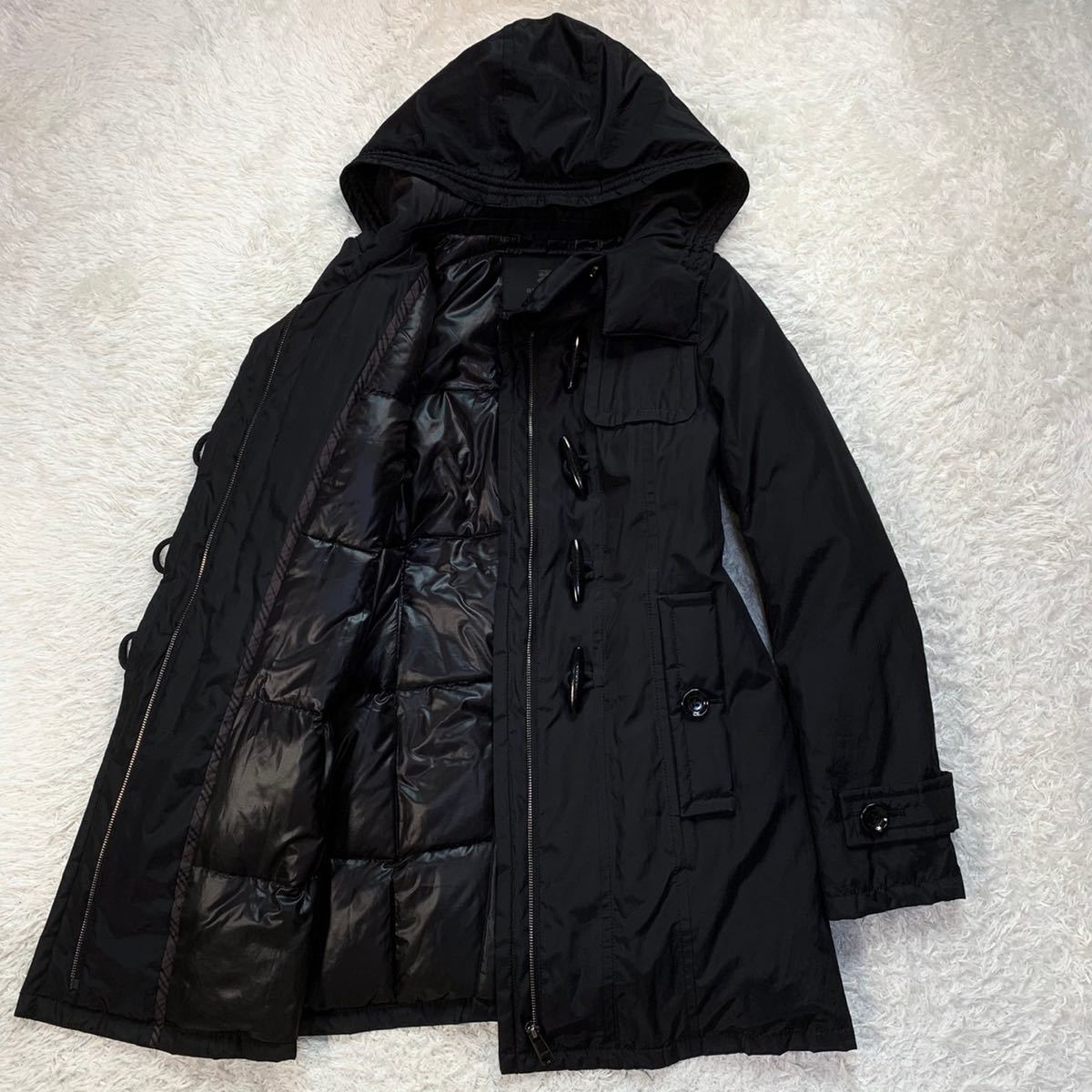 ☆破格のラビットファー☆】極美品 BURBERRY ジャケット L 黒 レザー 極美