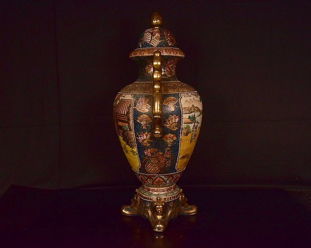 花器 九谷焼 花瓶 青粒 - 陶泉の中古品・新品・未使用品一覧 -九谷