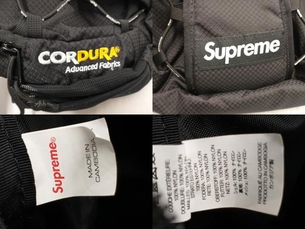 Supreme ブラック／ハーネスウエストバッグ ボディバッグ 2way CORDURA