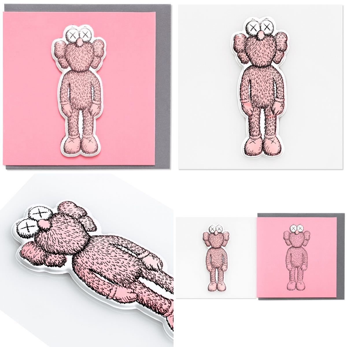 KAWS カウズ NGV限定 ポストカード 01 KAWS カウズ BFF NGV ステッカー シール ポストカード / BFF