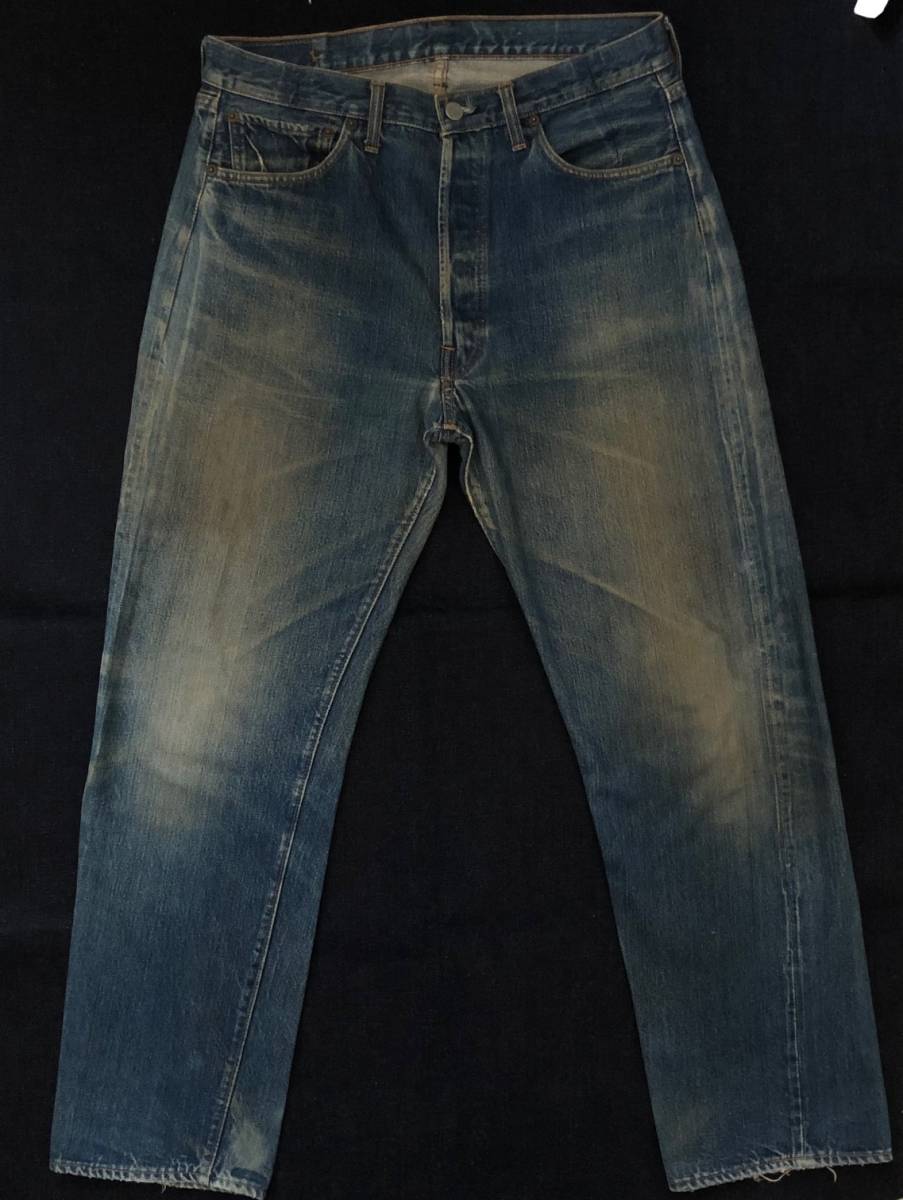 60S LEVIS リーバイス501 BIGE デカ文字 足長R ゴールデンサイズ 