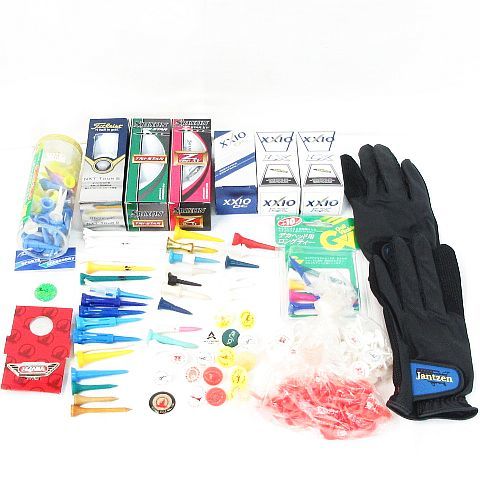ふみ ☆ まとめ売り ゴルフ用品 ボール グローブ ショートティーパック