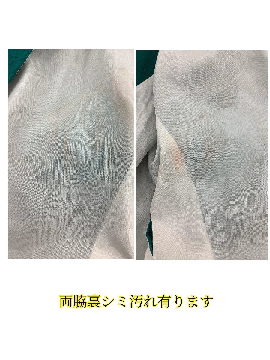 きものcocon★振袖★正絹/緑系/成人式/卒業式/結婚式/身丈170.5/裄69.5【11-16-5K-1089-i】 着物cocon☆振袖☆身丈172 由美&frasl;落款印&frasl;身丈163&frasl;裄70.5&frasl;正絹&frasl;緑系 成人式や結婚 ダイヤガード 金駒刺繍 緑の卒業袴｜成人式の振袖レンタルなら京都きもの友禅