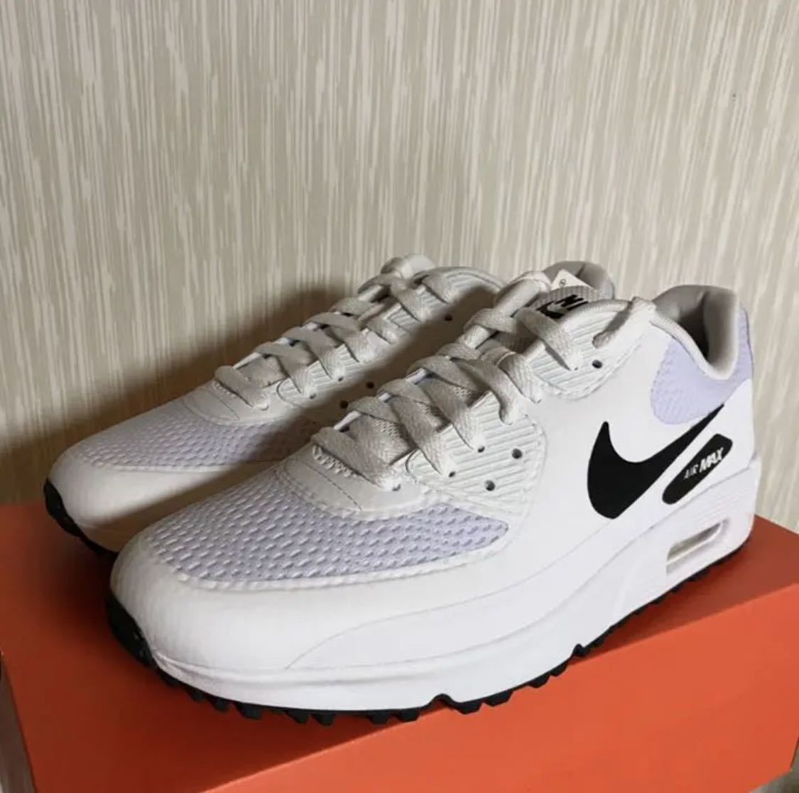 ⭐️美品、レア、NIKE AIR MAX 90G NRG、ゴルフ、25cm 25cm ナイキ エア マックス 90 ゴルフ ホワイト / ブラック ナイキ