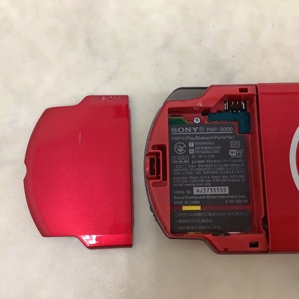 1円〜 欠品 動作確認/初期化済 PSP PSP-3000 ラディアントレッド 1円