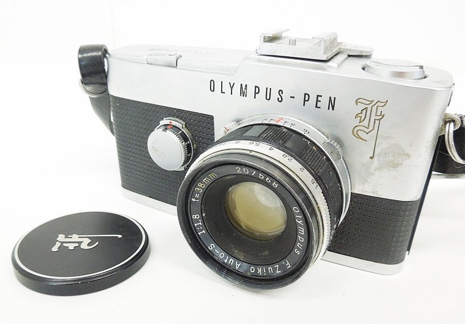 ▽ OLYMPUS オリンパス PEN-F 一眼レフ フィルムカメラ F.Zuiko Auto-S