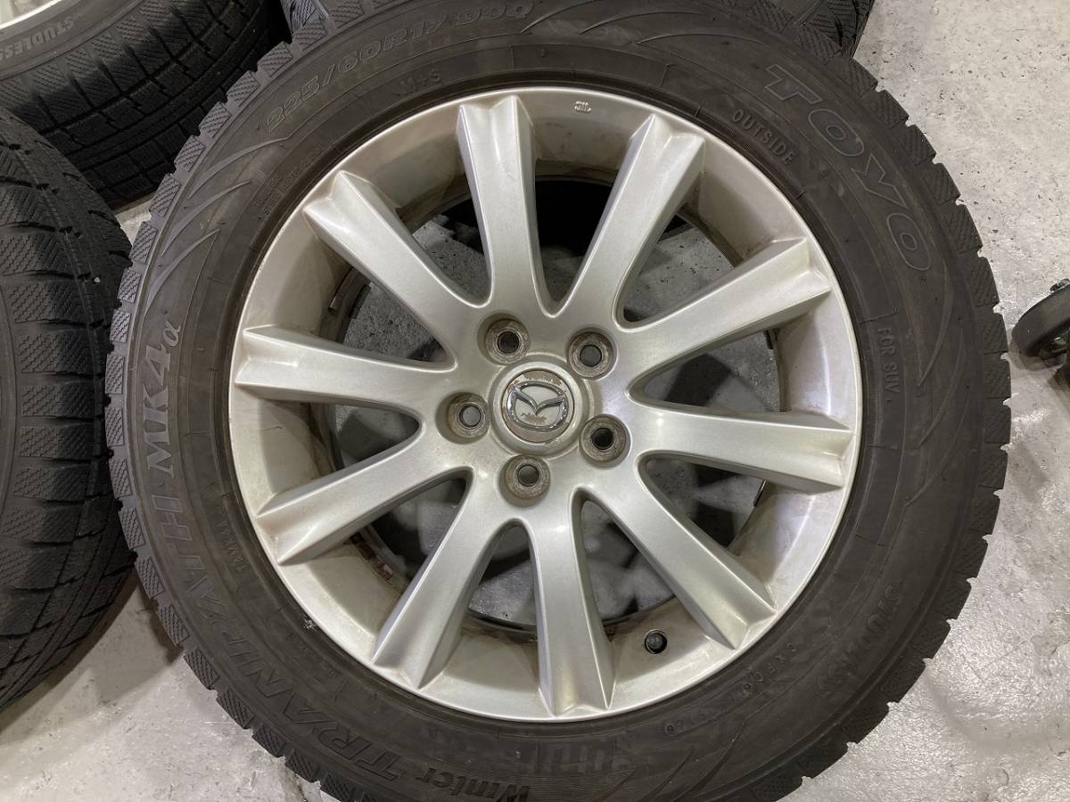 マツダ 純正 CX-5 4本 スタッドレス 中古 スタッドレスタイヤホイール 