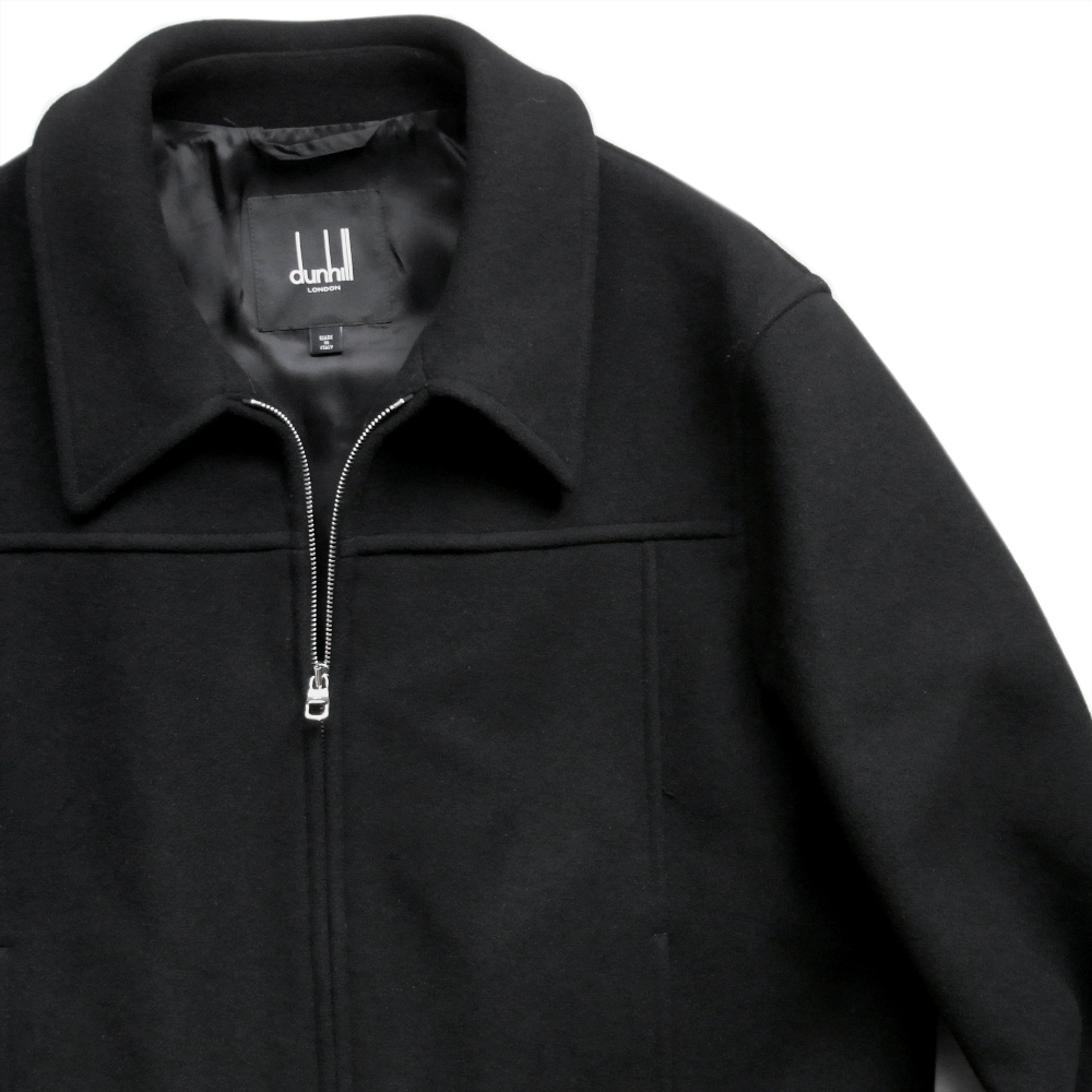 ◇◆A.DUNHILL（ダンヒル）/都会的で男前なルックス！幅広い着こなしにマッチしてくれるウールハリントンジャケット【XL】