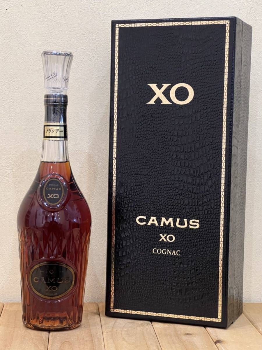 超激得，新作 ◇未開栓 CAMUS XO カミュ XO ロングネック 箱付きコニャック