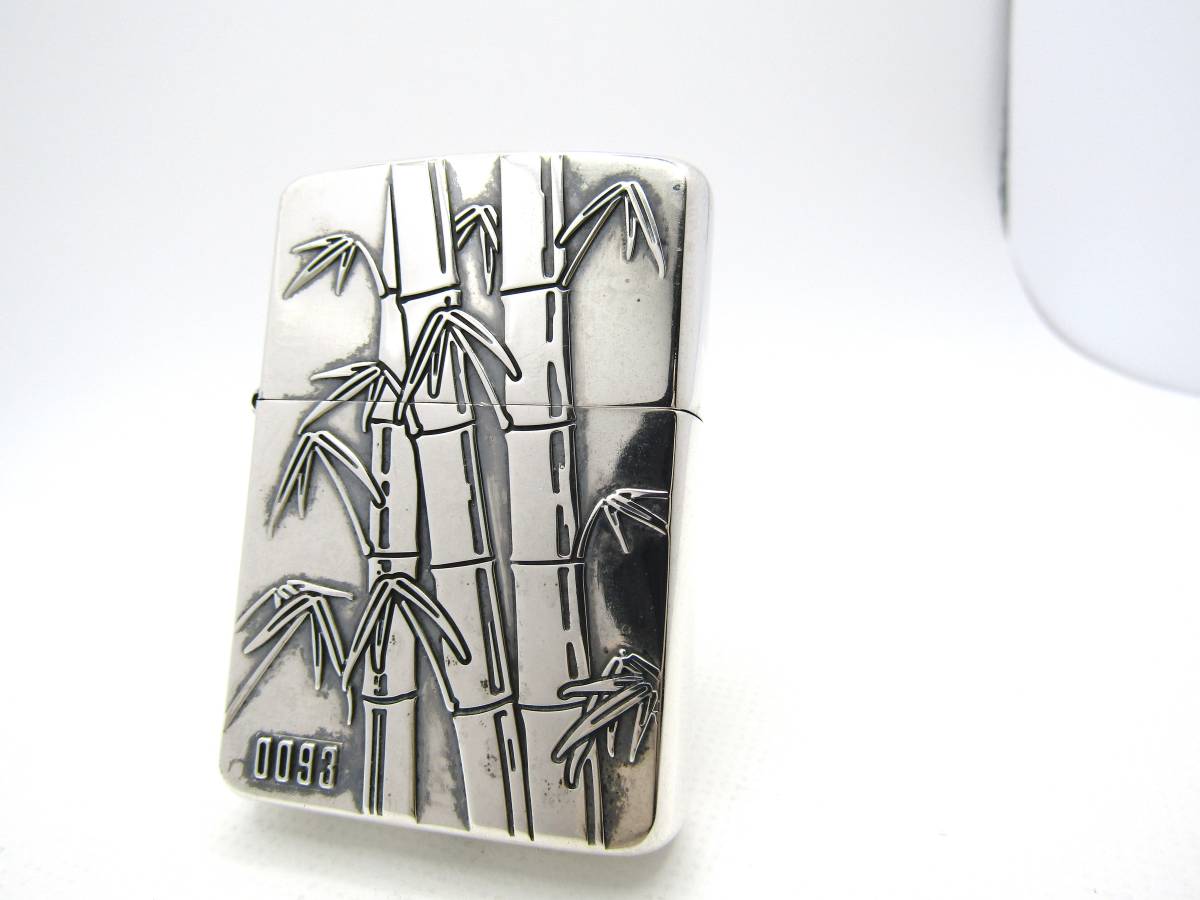 アーマー 竹 バンブー Bamboo 2002年 限定 zippo ジッポ USED 