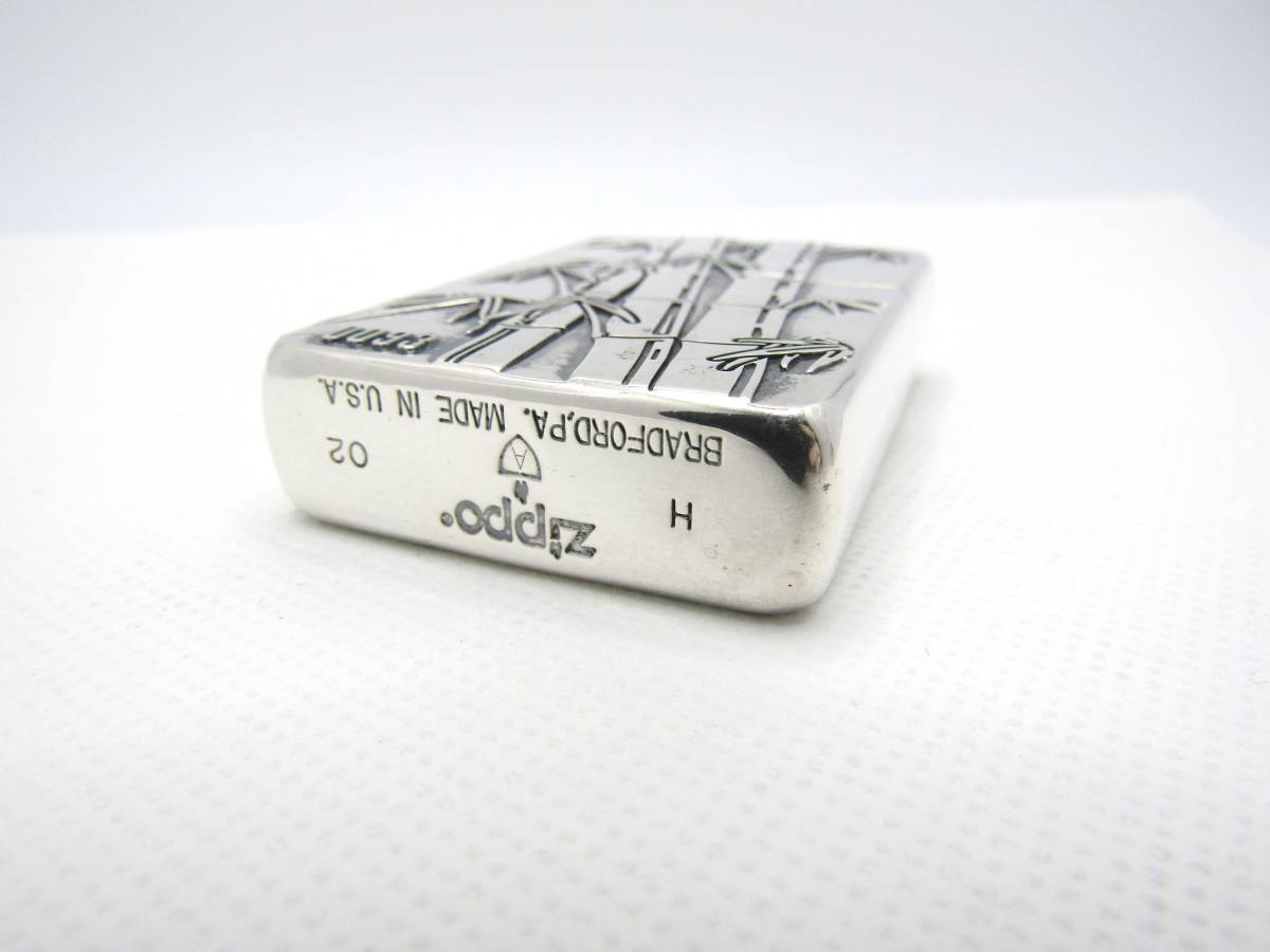 アーマー 竹 バンブー Bamboo 2002年 限定 zippo ジッポ USED 