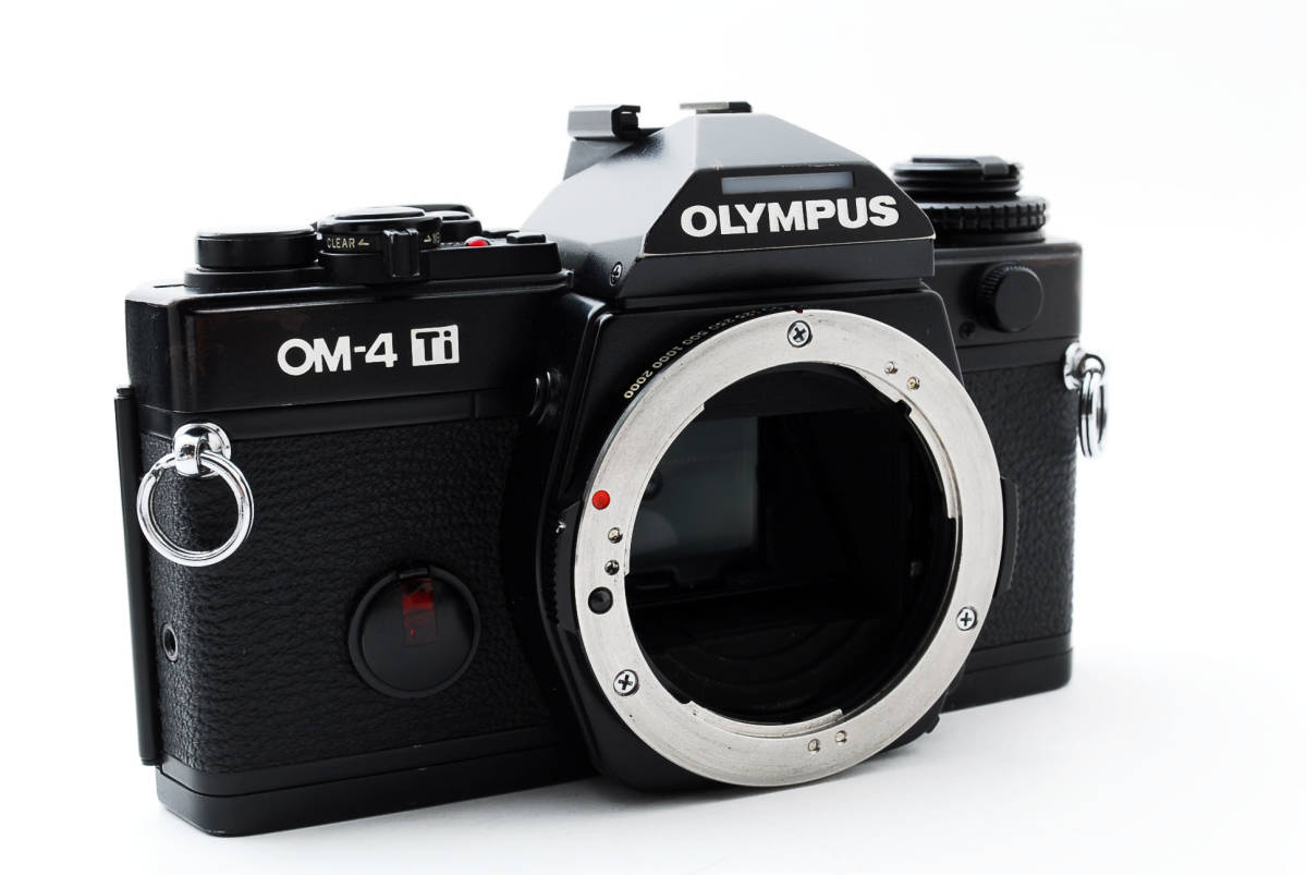 OLYMPUS オリンパス OM-4 Ti ブラック ボディ MF 一眼レフ フィルム