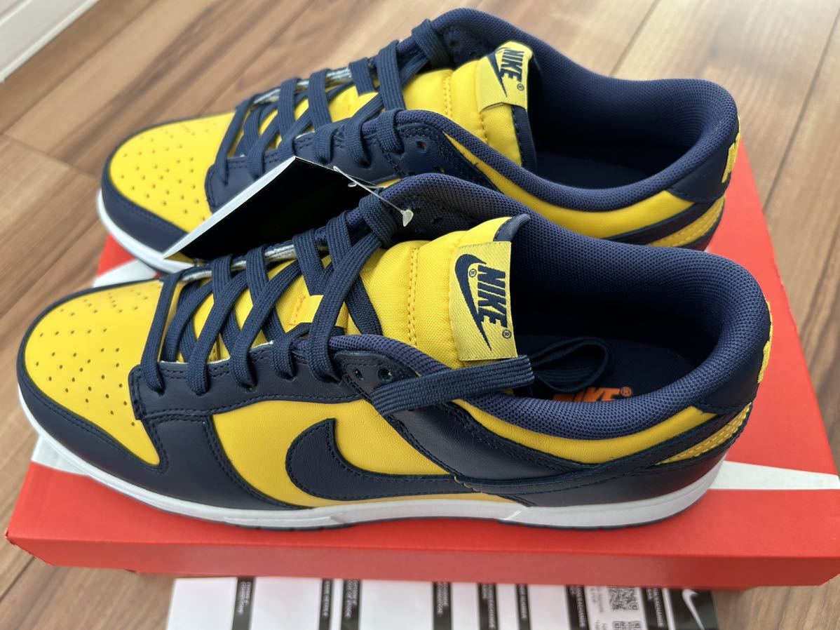 新品未使用・送料無料 NIKE DUNK LOW RETRO MICHIGAN US10.0 28.0cm 