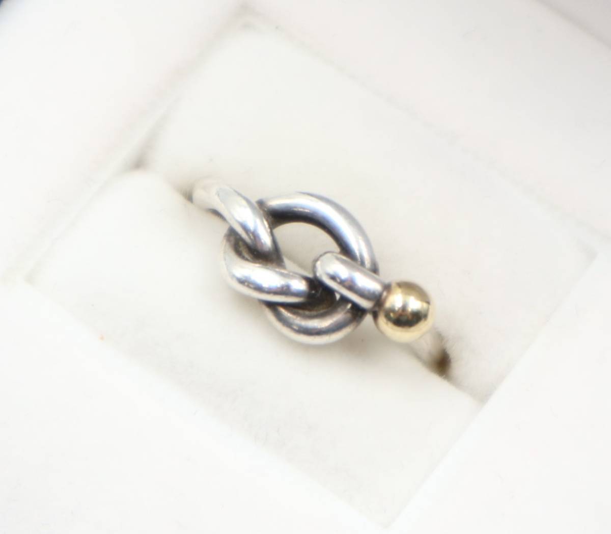TIFFANY&Co.ティファニー☆ラブノットリング☆K18シルバー☆美品